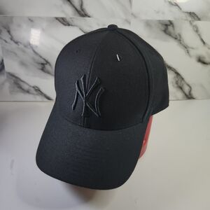 New York Hat 47 Brand Black NY Embroidered Cap